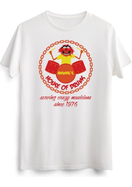 Erkek Beyaz Muppets House Of Drums
