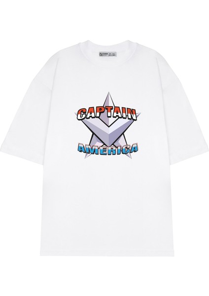Oversize T-Shirt Captain America Design