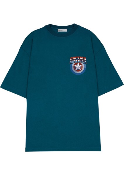 Oversize T-Shirt Captain America Logo