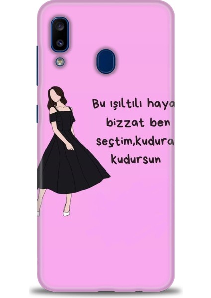 Samsung Galaxy A20 Uyumlu Kılıf Hd Baskılı Kılıf - 208