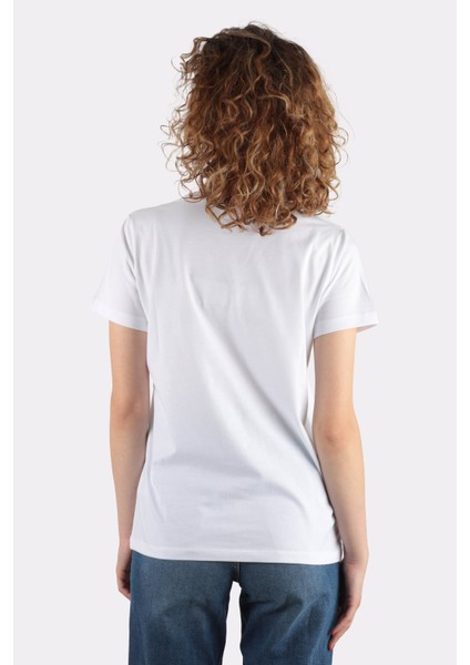 Kadın Bisiklet Yaka Slim Fit T-Shirt