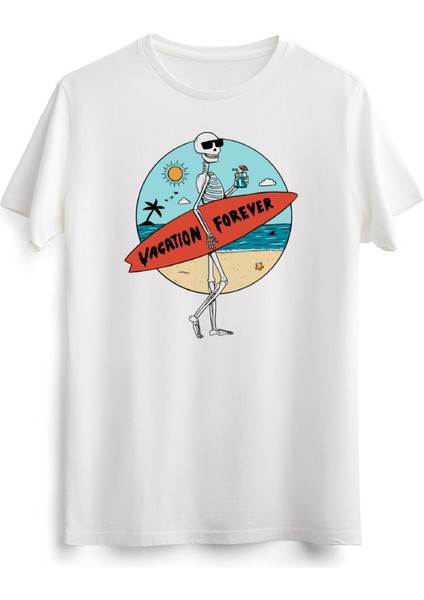 Erkek Beyaz Vacation Forever
