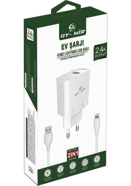Ev Şarjı Apple Şarj Aleti Lıghtning USB Kablo indirimleri