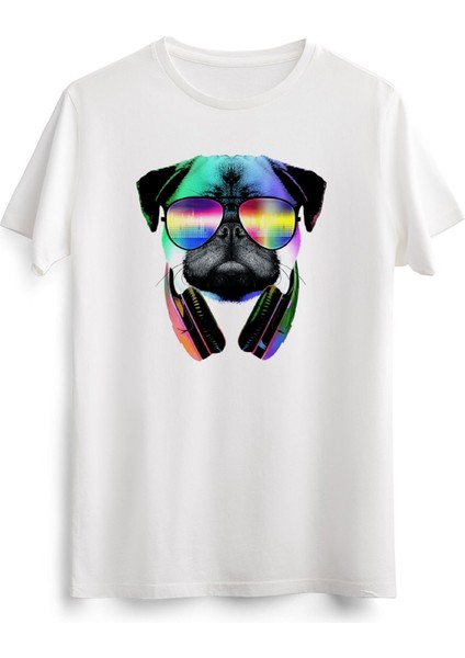 Erkek Beyaz Music Lover Pug V.ıı