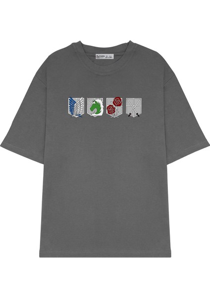 Oversize T-Shirt Attack On Titan Military_