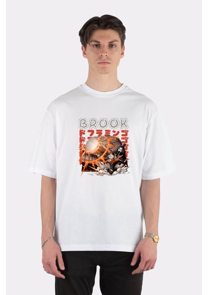 Beyaz Oversize T-Shirt Brook
