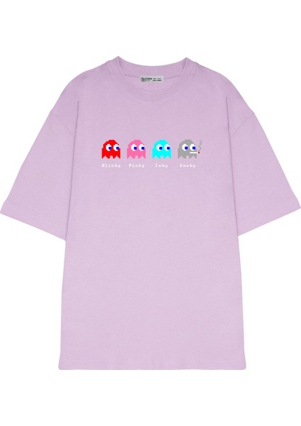 Oversize T-Shirt Tetris Smoky
