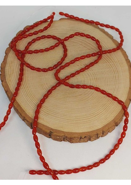 Akik Taşı Arpa Kesim 4x6.5mm Dizi (49464) modelleri