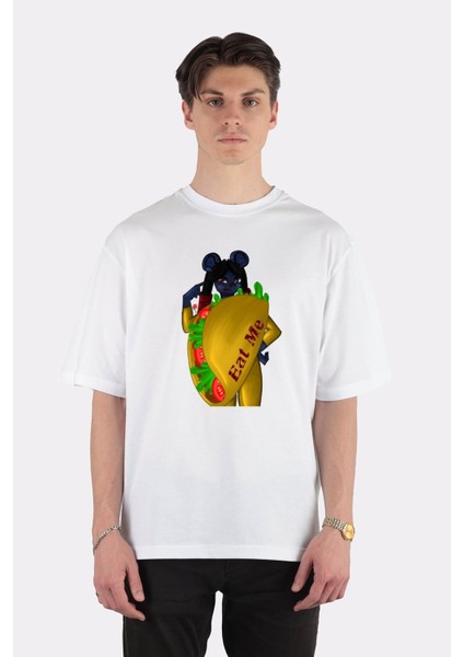 Beyaz Oversize T-Shirt Rosewood Taco