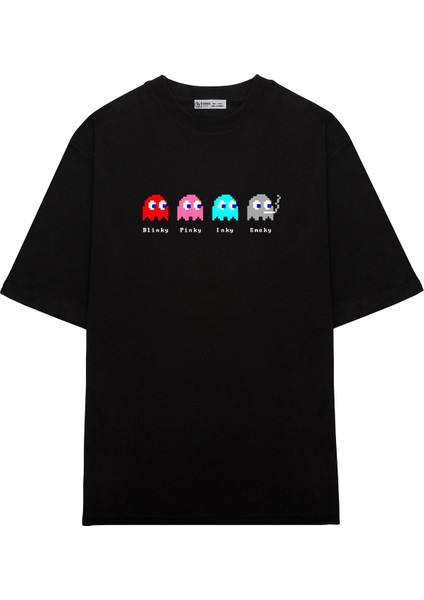 Oversize T-Shirt Tetris Smoky