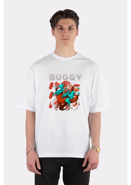 Beyaz Oversize T-Shirt Mr Buggy