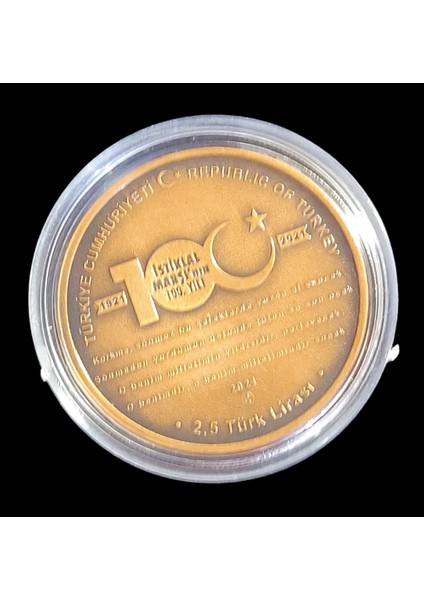 Mehmet Akif Ersoy 100 Yıl. Bronz Sertifikalı Hatıra Parası fiyatları