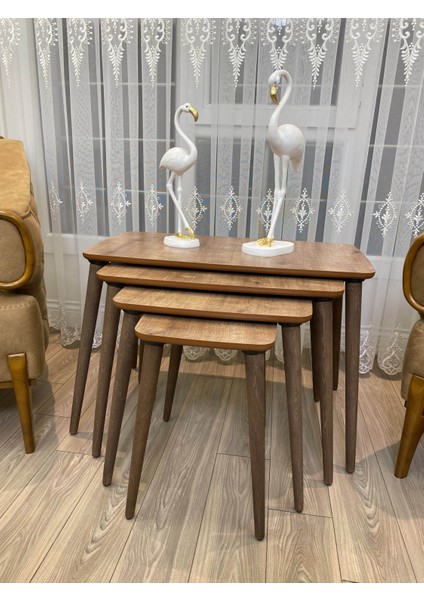 Mdf 4Lü Zigon Sehpa Takımı