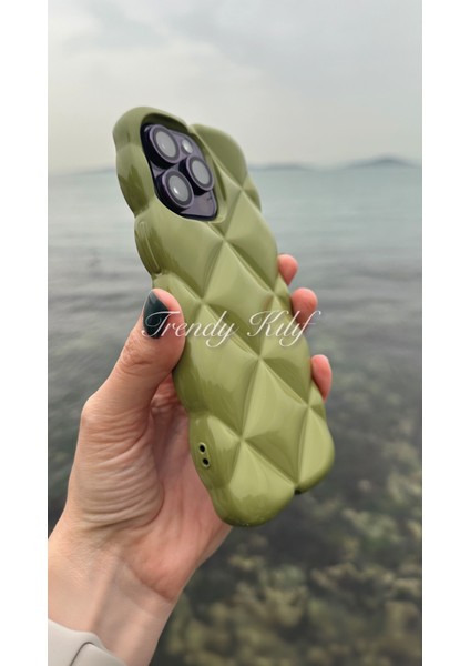 iPhone 15 Pro Max Uyumlu Yeşil Baklava Puff fiyatları