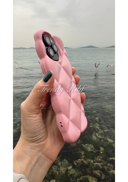 iPhone 14 Pro Max Uyumlu Pembe Baklava Puff fiyatları