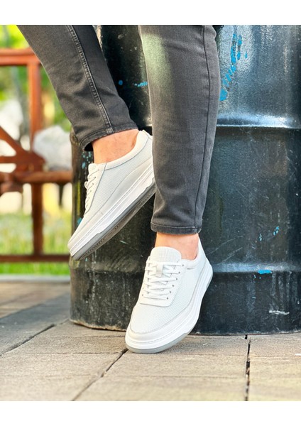 0551 Deri Beyaz Sneaker Erkek Ayakkabı indirimleri