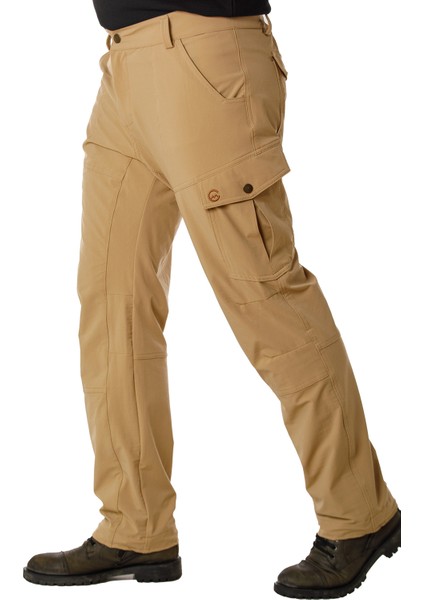 Trekking Kargo Pantolon Bej (Model: Feather)