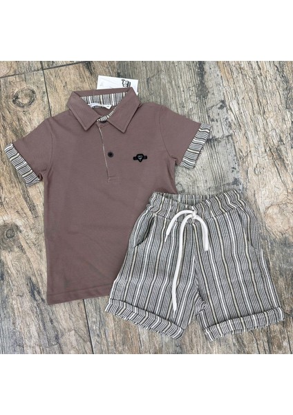 Yigit Butik Polo Yaka Şortlu Erkek Çocuk Takım