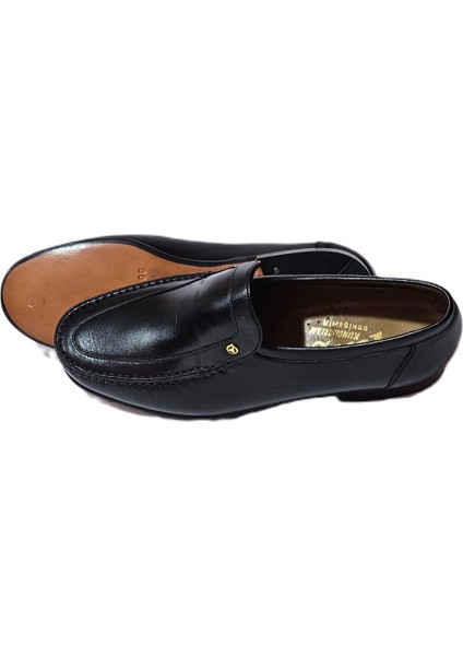 Erkek Içi Dışı Komple Saf Rok Deri Kösele Taban Klasik Erkek Ayakkabı