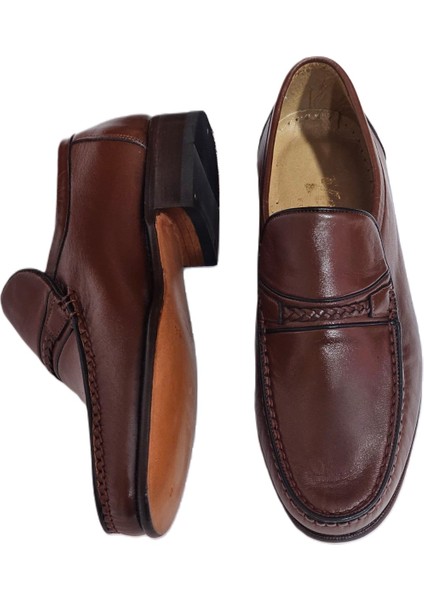 Erkek Içi Dışı Komple Saf Rok Deri Kösele Taban Klasik Erkek Ayakkabı fırsatları
