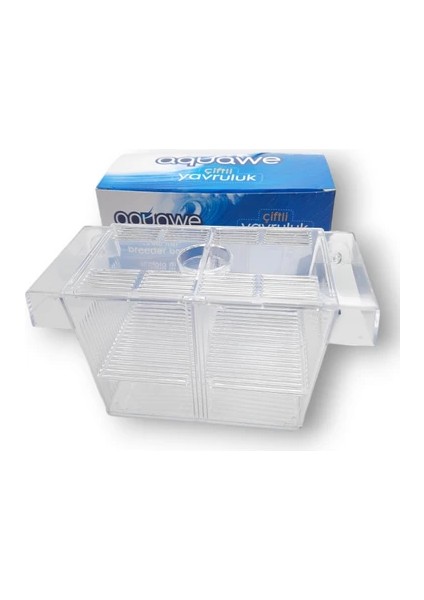 Aquawe Çift Bölmeli Canlı Doğuran Balık Yavruluğu Fish Breeder Box fırsatları