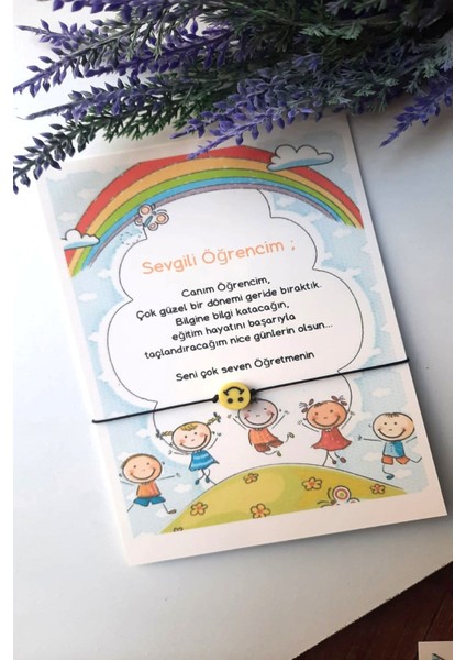 10 Adet Canım Öğrencim Kuşe Kartlı Emoji Bileklik - Öğrenci Dönem Sonu Hediyesi - Okul Hediyesi - fiyatları
