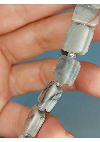 Jasper Taşı Yandan Oyuklu Kare Kesim 10X10MM Dizi (49562) fiyatları