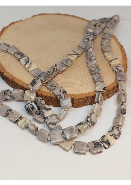 Jasper Taşı Yandan Oyuklu Kare Kesim 10X10MM Dizi (49562) fırsatları