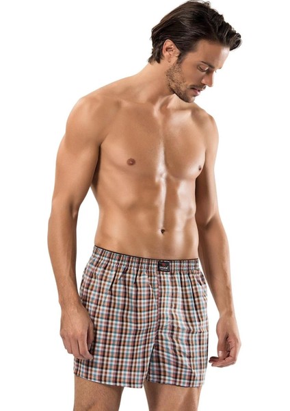 Erkek Poplin Desenli Boxer 1440 - 3 Adet