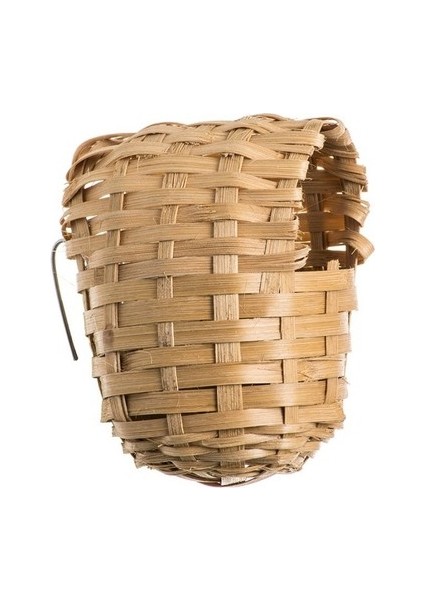 Kafes Için Büyük Hasır Bülbül ve Finch Kanarya Kuş Yuvası 15 x 10 x 18 cm