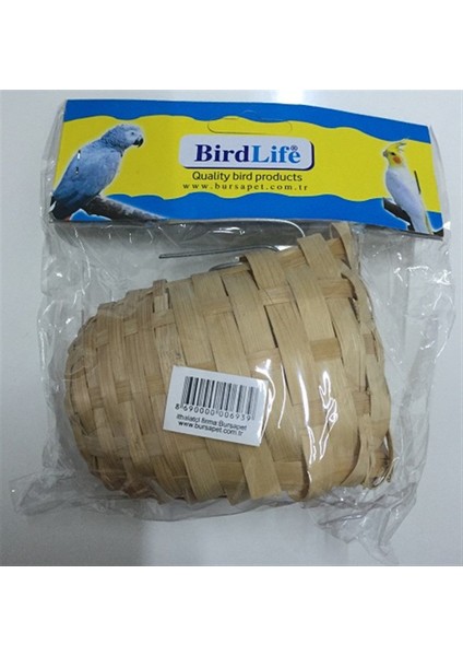 Kafes Için Büyük Hasır Bülbül ve Finch Kanarya Kuş Yuvası 15 x 10 x 18 cm modelleri