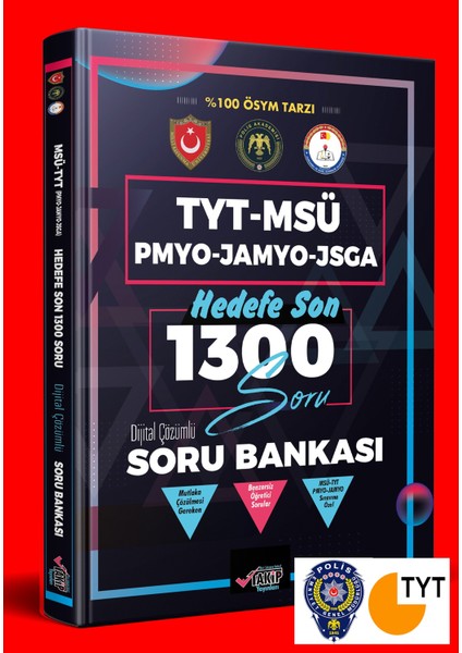 2024 Tyt Soru Bankası-Pmyo-Hedefe Son 1300 Soru (Hediyeli)