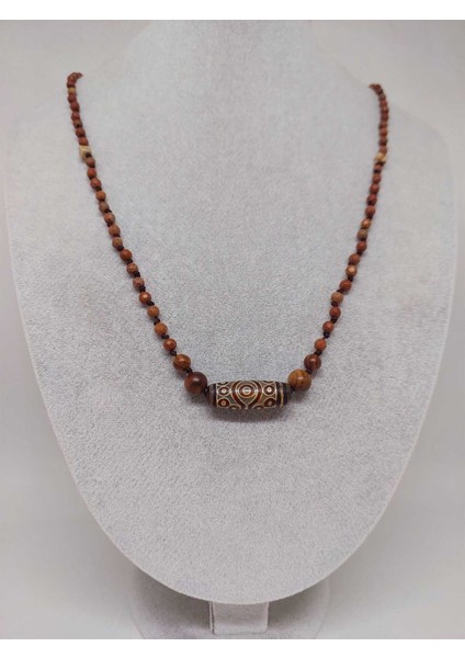 15 Göz Tibet Akik Sembollü Jasper Taşı Tasarım Kolye (49575) fiyatları