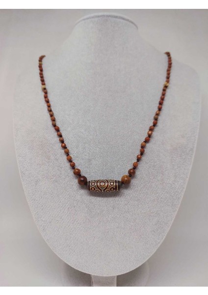 15 Göz Tibet Akik Sembollü Jasper Taşı Tasarım Kolye (49575) fırsatları