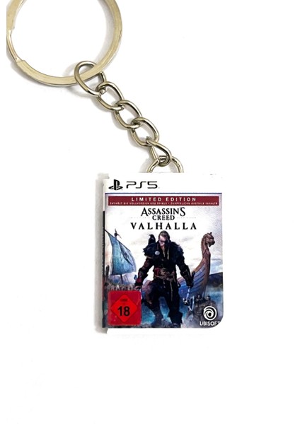 Assassin's Creed Valhalla Minyatür Ps5 Oyun Kutusu Anahtarlık