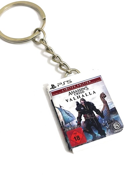 Assassin's Creed Valhalla Minyatür Ps5 Oyun Kutusu Anahtarlık