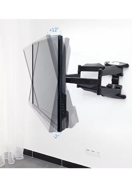 Vestel 58UA9631 50"148 Ekran LED Tv Için Full Motion Güçlendirilmiş En Sağlam Hareketli Askı Aparatı modelleri