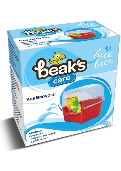 Beaks Care Kanarya Muhabbet Kuşu Kafes Banyoluk