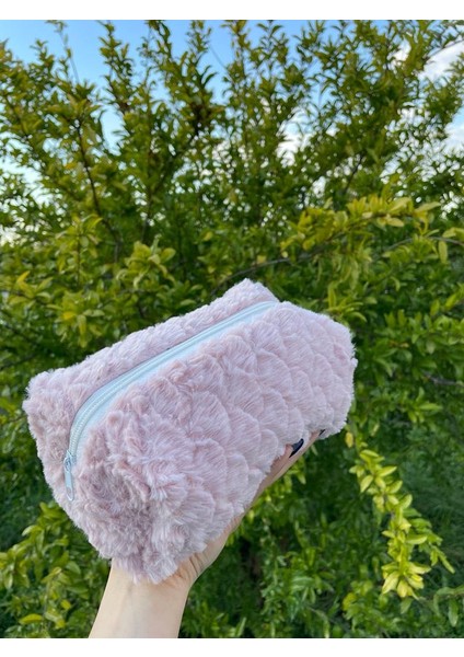 Lila Peluş Makyaj Çantası fiyatları