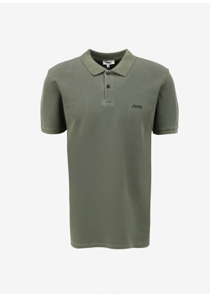 Haki Erkek Polo Yaka Relaxed Polo T-Shirt J4SM-TST7232
