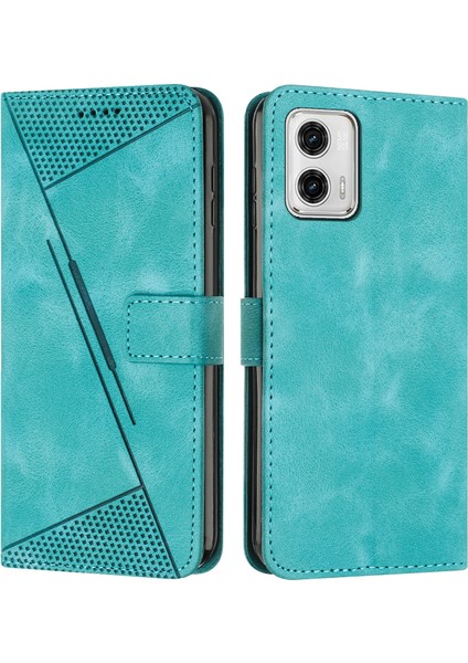 Motorola G53/G13 ile Uyumlu Pu Deri Telefon Kılıfı (Yurt Dışından)