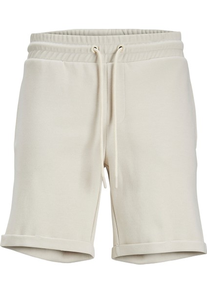 Comfort Fit Krem Erkek Sweat Şort Jpstsmart Sweat Shorts Am
