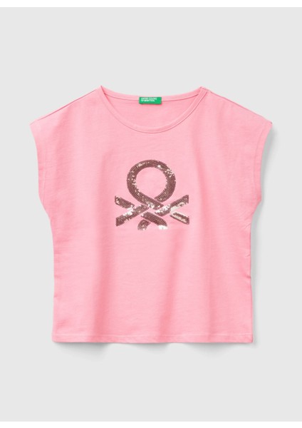 Pembe Kız Çocuk T-Shirt 3I1XC10J8