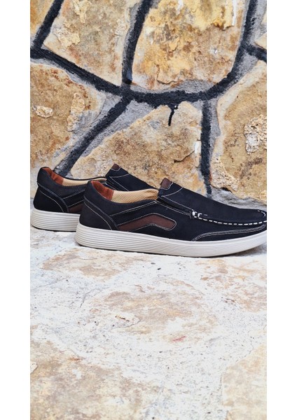 Nubuk Deri Erkek Ayakkabı Siyah Casual fırsatları