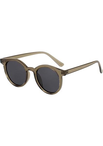 P1315 Polarize Güneş Gözlüğü Moda Oval Güneş Gözlüğü Yaz Sürüş Seyahat Tatil Güneş Gözlüğü C6 Gri Çerçeve Gri Film (Yurt Dışından)