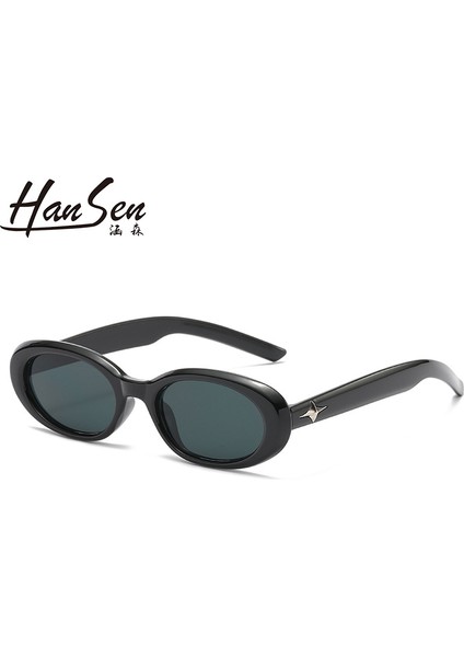 Oval Küçük Çerçeveli Güneş Gözlüğü Modaya Uygun Kadın Üst Düzey Retro Beş Köşeli Yıldız Güneş Gözlüğü Erkek Açık Yeşil Çerçeve Yeşil Film (Yurt Dışından) fırsatları