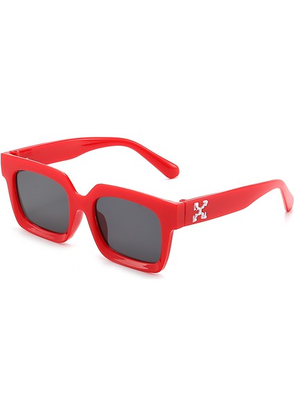 Modaya Uygun Güneş Gözlüğü Kare Çerçeve Kişiselleştirilmiş Güneş Gözlüğü Yarı Saydam Pudra Çerçeve Pembe Pul (Yurt Dışından) fiyatları