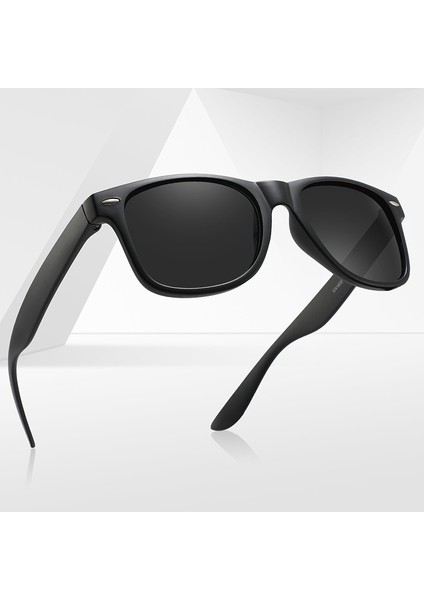 Pirinç Çivisi Renkli Dekoratif Gözlük C1 Parlak Siyah ile Erkekler ve Kadınlar Için Moda Plastik Güneş Gözlüğü (Yurt Dışından)