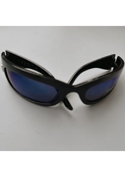 Kadınlar Için Son Moda Güneş Gözlükleri, Outdoor Bisiklet Sporu Güneş Gözlükleri, Erkekler Için Plaj Gözlükleri, Renkli Gözlükler, Siyah Çerçeve, Buz Mavisi Filmler (Yurt Dışından)