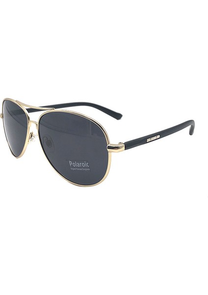 Ruosen Erkek Metal Polarize Güneş Gözlüğü Trendy Büyük Çerçeve Siyah Kurbağa Moda Sürücü Sürüş Güneş Gözlüğü 9026 # Siyah Çerçeve Koyu Yeşil Film (Yurt Dışından)